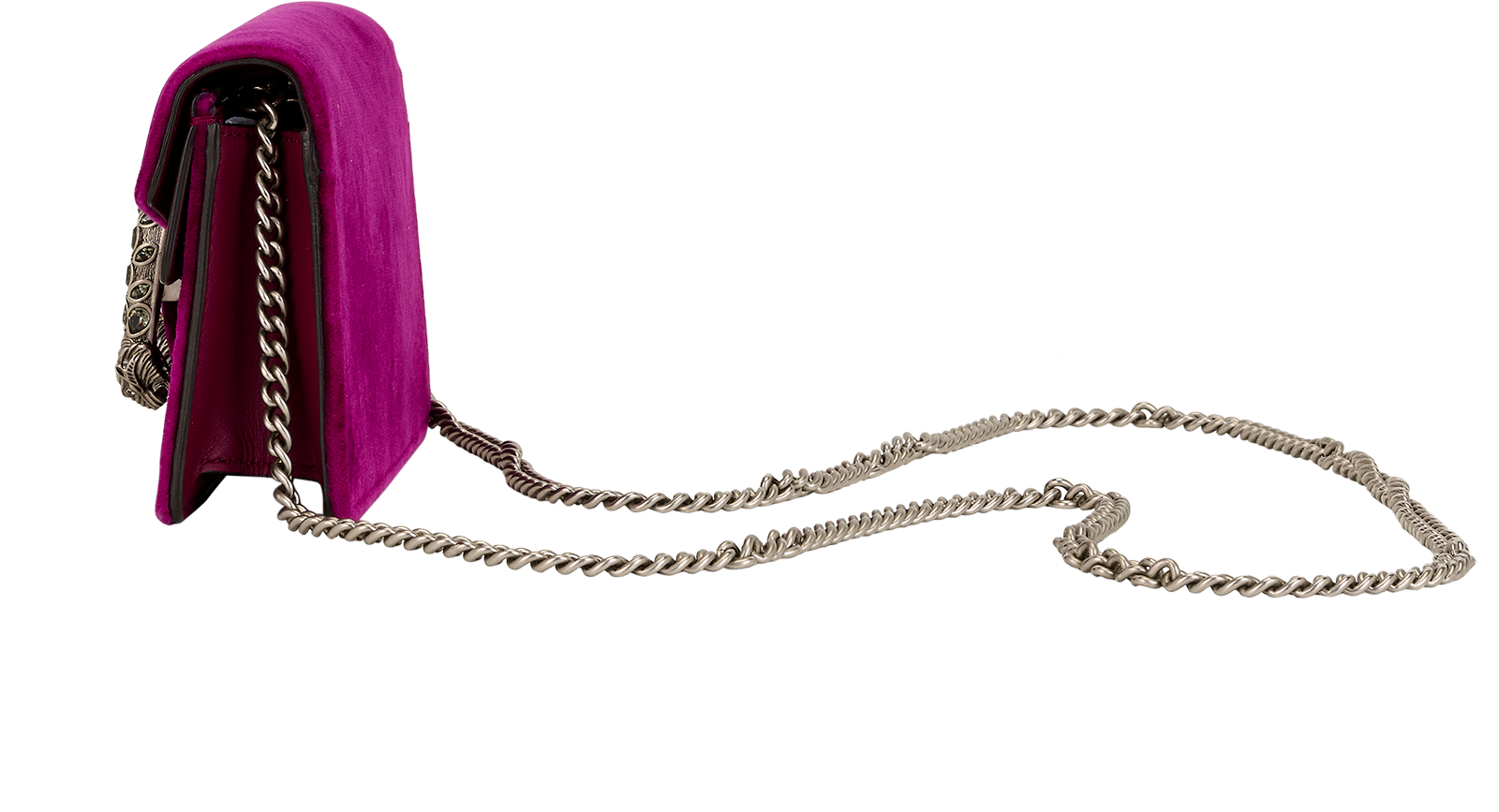 Super Mini Dionysus, &pound;550, Handbags, Purple, Velvet, Bottom view